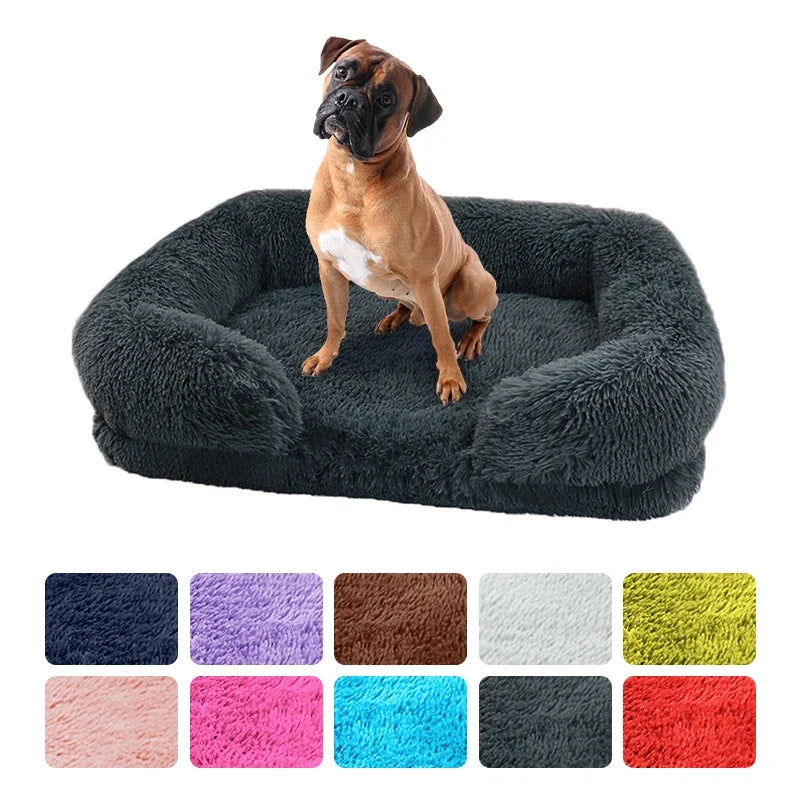 Thickened Plush Winter Dog Bed