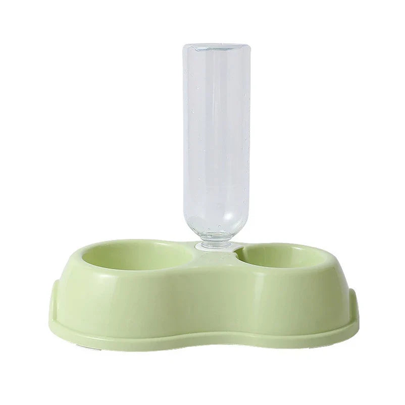 Raised Double Food Bowl with Water Dispenser for Cats and Dogs - view 8