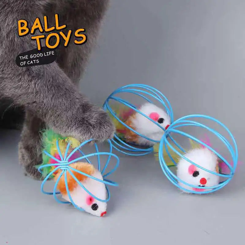 Mouse in a Cage Chase Cat Toy - view 6