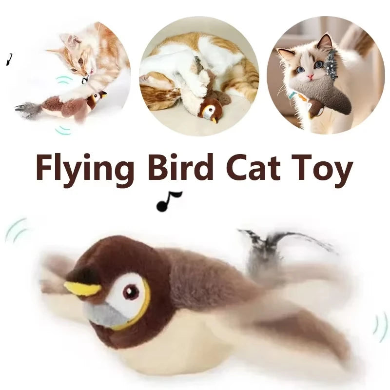 Rechargeable Flapping Bird Cat Toy
