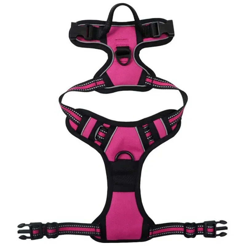 Reflective Adjustable Breathable Vest Chest Strap for Small Medium Large Dogs Pet Dog Harness Cat Puppy Collar Dog Accessoires