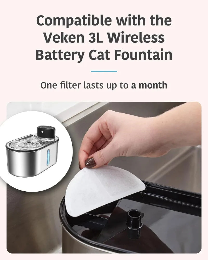 Replacement Carbon Filters for Cat Water Fountains - view 2