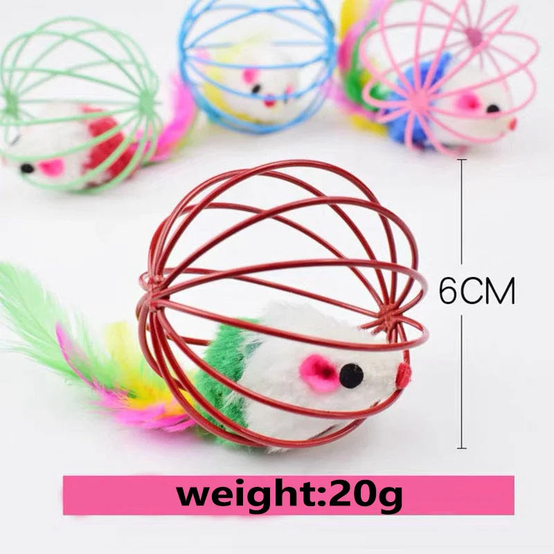 Mouse in a Cage Chase Cat Toy - view 3