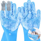 Silicone Pet Grooming and Bathing Gloves, 2-Pack