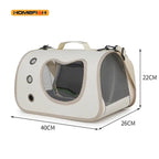 Foldable Breathable Shoulder Carrier Bag for Cats and Small Dogs - view 6