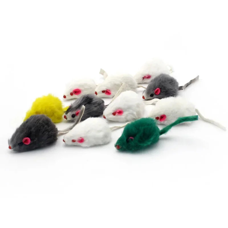 Rainbow Feather Mouse Cat Toy