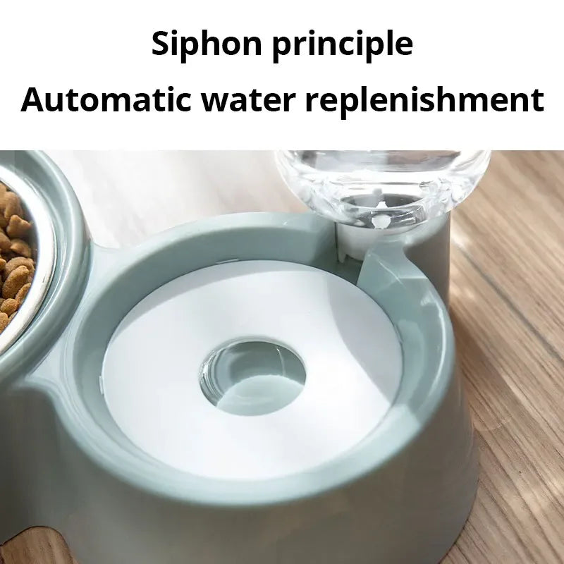Automatic Pet Food and Water Fountain
