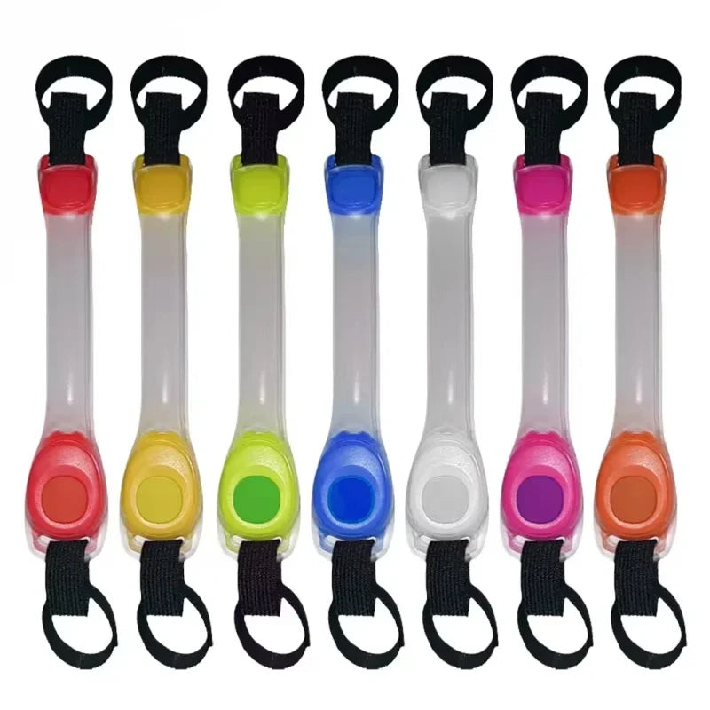 Night running pet dog safety harness collar for preventing loss. Multi-color pendant. Waterproof outdoor warning LED flashing li