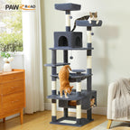 Large Cat Tree Tower with Hammock, Perches and Condos - view 2