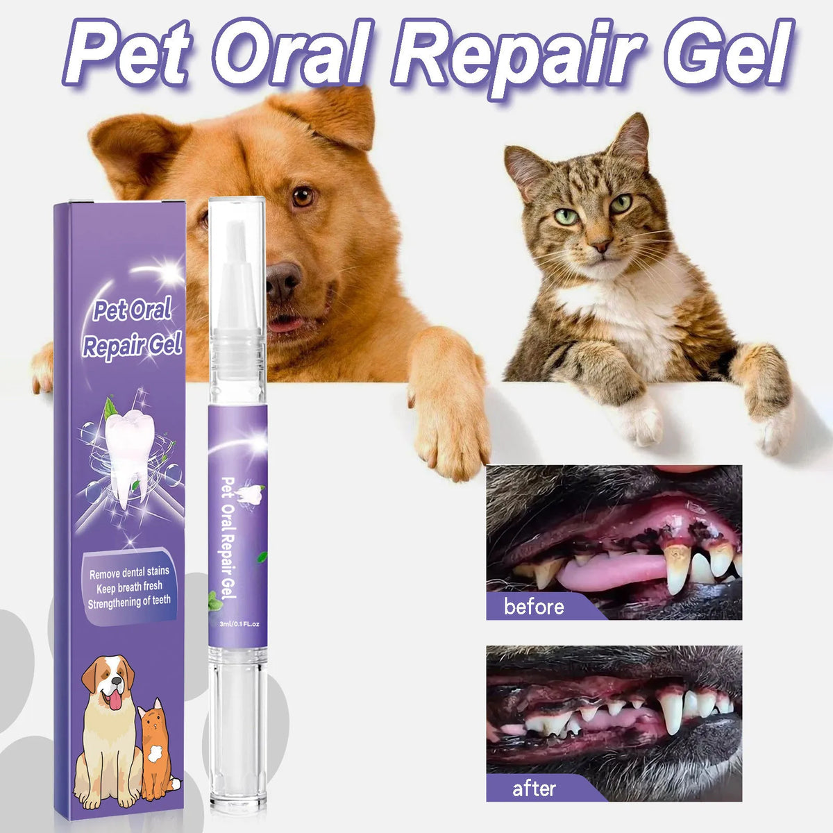 Dental Care Breath Freshener Gel for Dogs and Cats - view 2