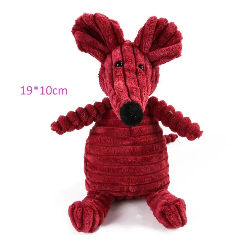 Corduroy Plush Squeaky Dog Toy