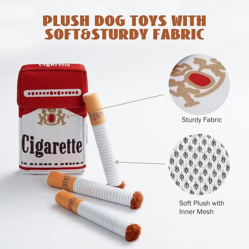 Giggling Plush Cigarette Chew Toy for Dogs - view 4
