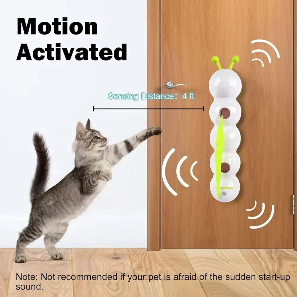 Motion-Activated Whack-a-Worm Cat Toy - view 4