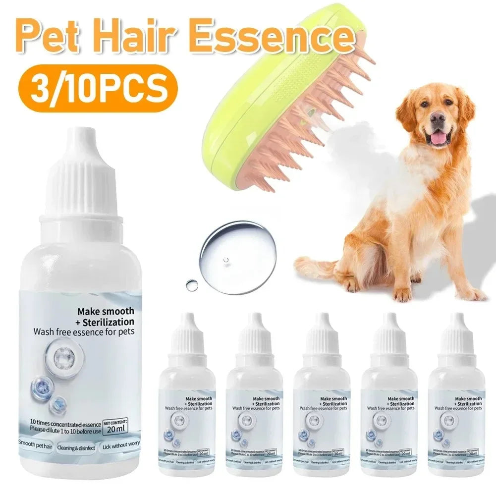 3-in-1 Electric Steam Massage Grooming Brush for Dogs and Cats - view 6