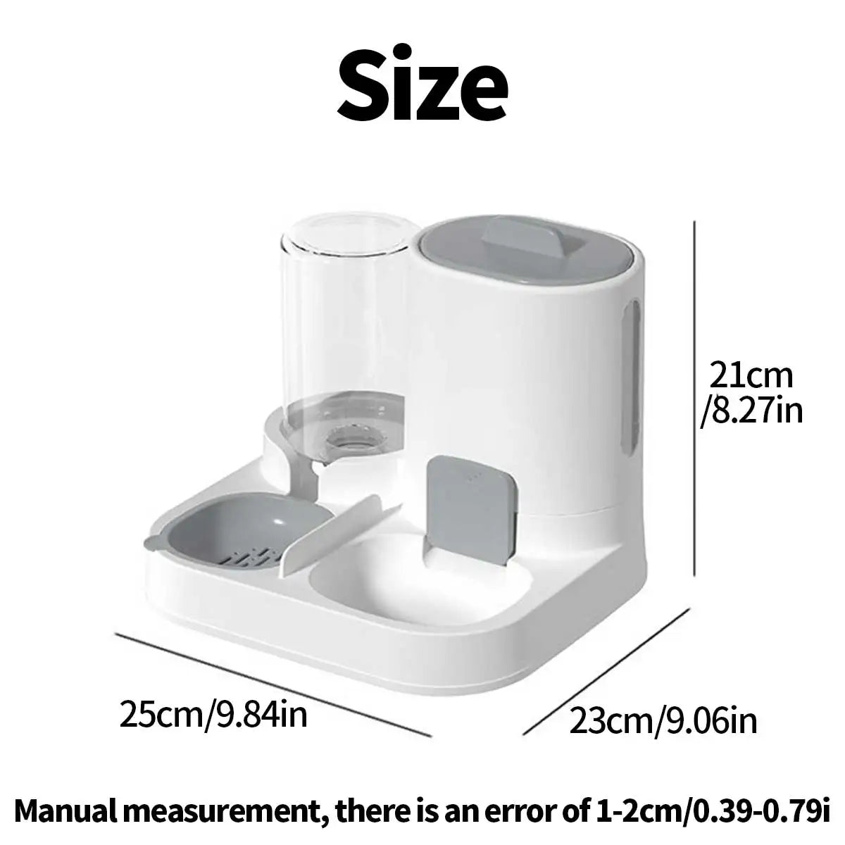 Large 2-in-1 Food and Water Feeder for Small Dogs and Cats - view 2