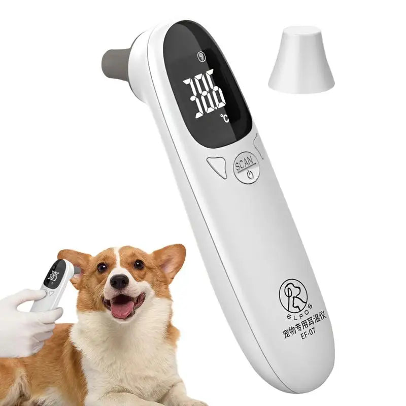 Non-Contact Digital Ear Thermometer for Dogs and Cats