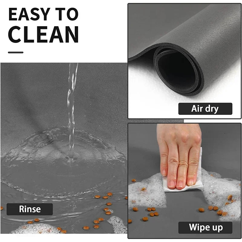 Absorbent Quick-Dry Feeding Mat for Dogs and Cats - view 3