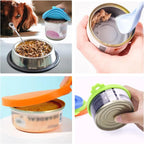 Reusable Pet Food Can Lid and Spoon Set for Dogs and Cats - view 2