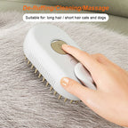 USB Rechargeable Steam Grooming Brush for Cats and Dogs - view 3