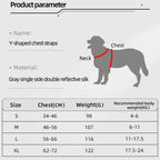 Adjustable Reflective Dog Harness for Hiking