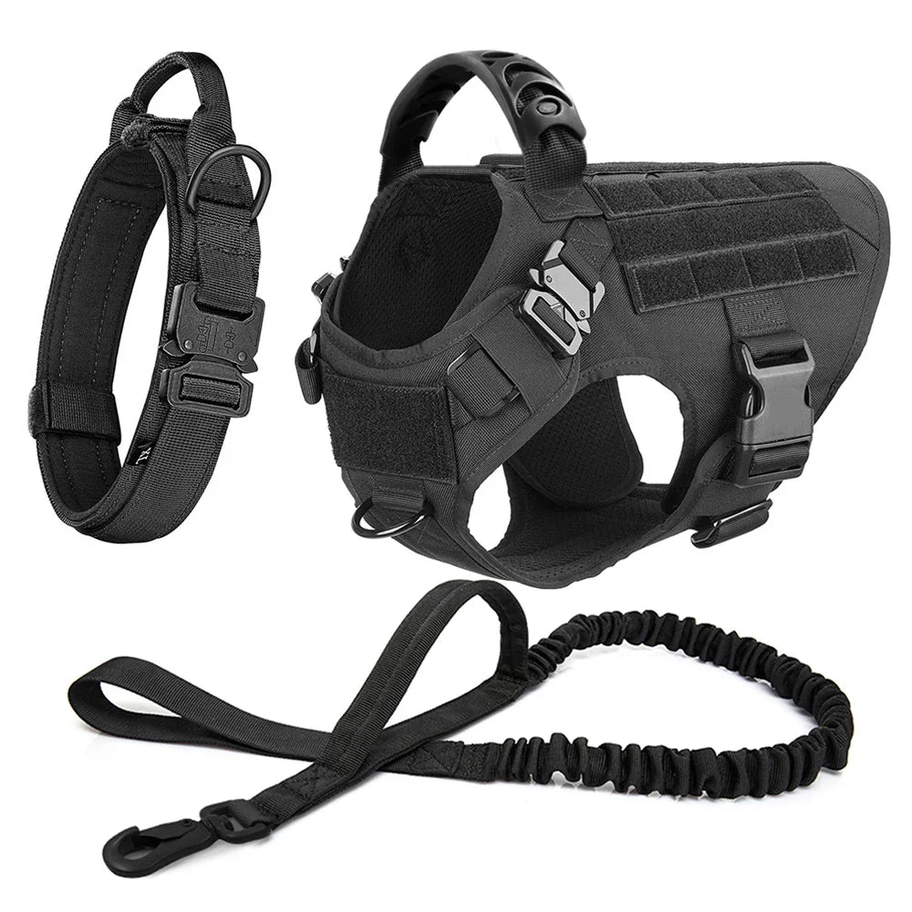 Training Vest Harness and Leash Set for Large Dogs