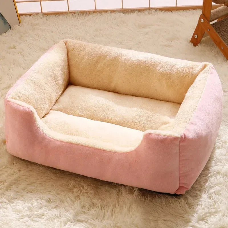 Cozy Cushioned Cat Bed Basket - view 9