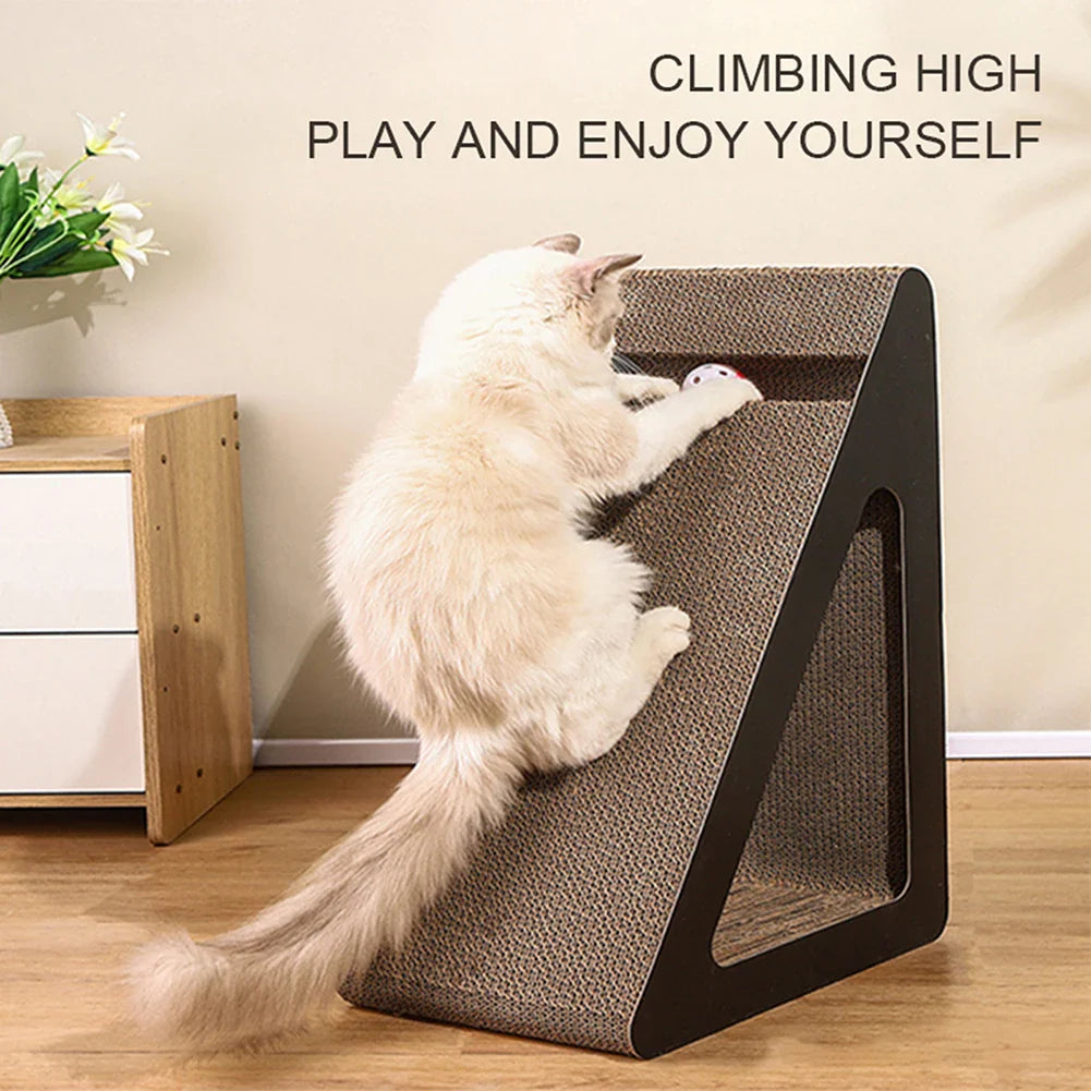 Cat Scratching Ramp with Rotating Ball Toy - view 2