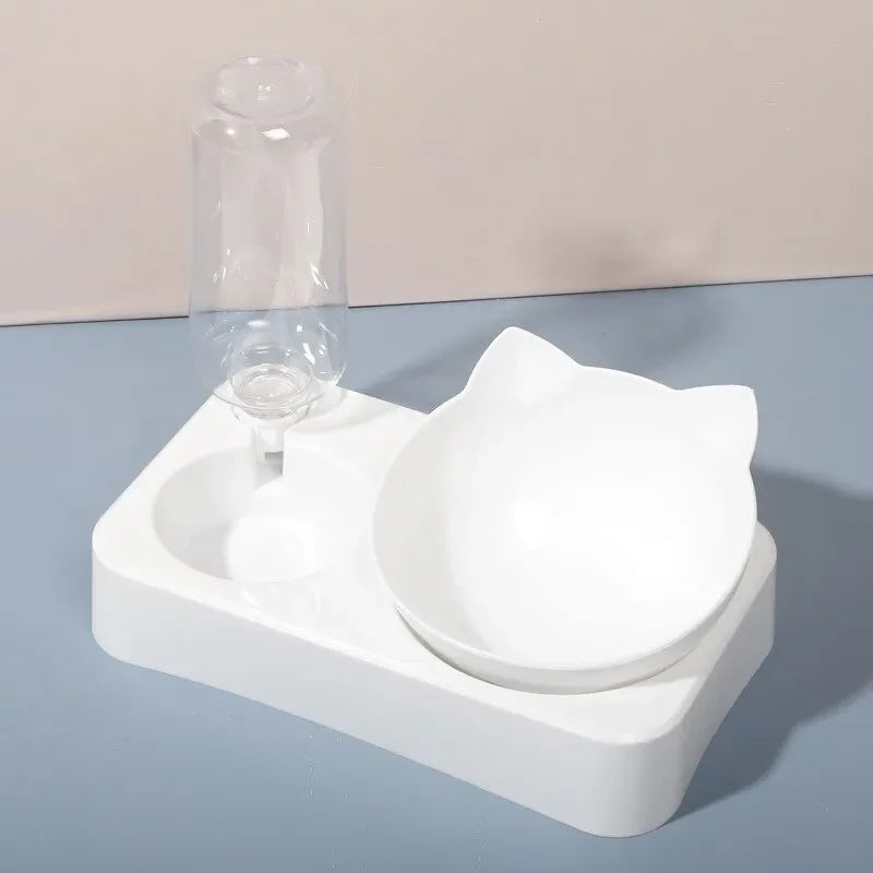 Tilted Pet Feeding Bowl, Cervical Protection