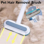 3-in-1 Long-Handle Pet Hair Remover Brush for Cat and Dog Fur