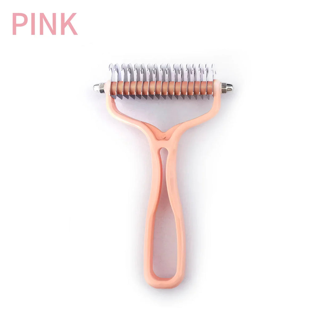 Double-Sided Dematting Grooming Brush for Cats and Dogs - view 9