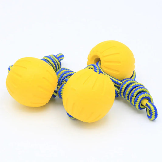 Pet Ball Toy without Rope Interactive Dog Training Chew Tooth Cleaning Indestructible Healthy Solid Core EVA Durable Elastic Toy