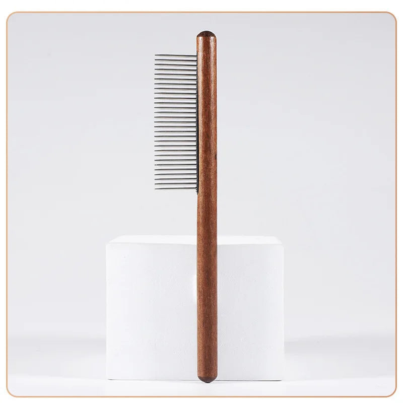 Solid Wood Flea and Grooming Comb for Cats and Dogs - view 6