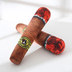 Plush Cigar Chew Toy for Medium and Large Dogs