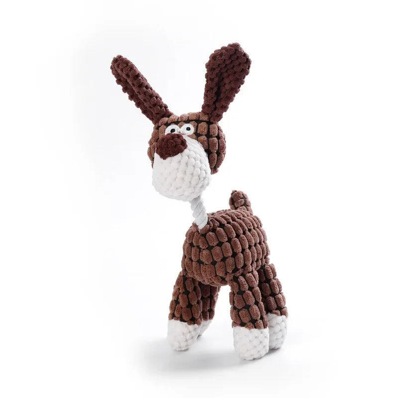 Corduroy Plush Squeaky Dog Toy