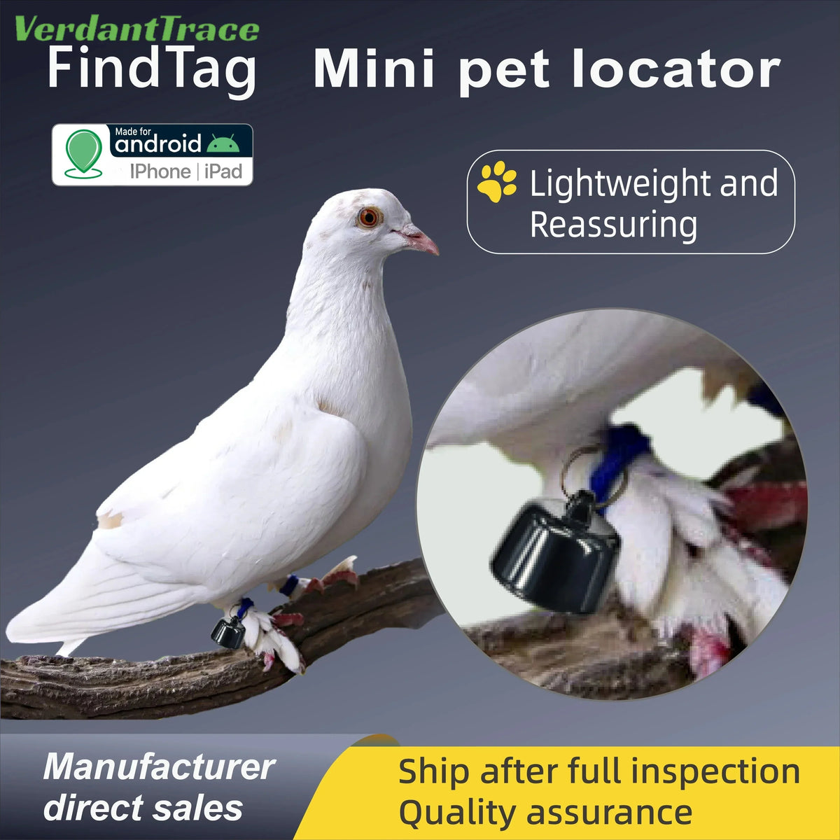 Mini Smart Tracking Tag for Dogs and Cats - view 4