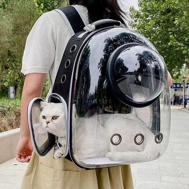 Space Capsule Pet Carrier Backpack for Cats and Small Dogs