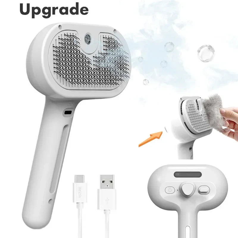 3-in-1 Anti-Tangle Steam Spray Brush for Dogs and Cats - view 7