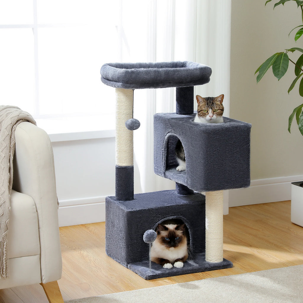Small Cat Tree with Sisal Scratching Post and Condo - view 3