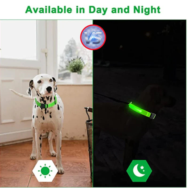 Adjustable Glowing LED Collar for Dogs and Cats - view 5