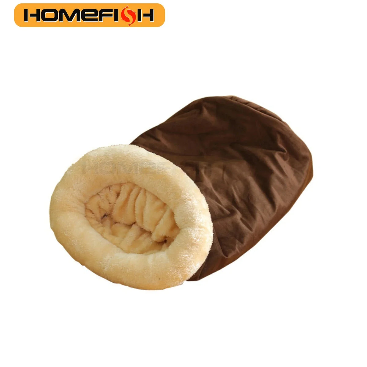 Washable Semi-Enclosed Cat Sleeping Bag Bed - view 5