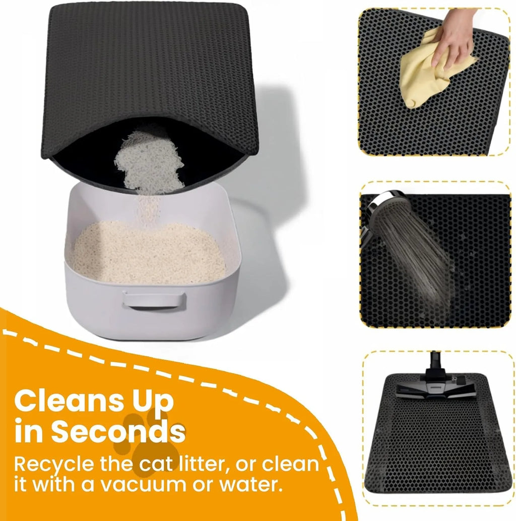 Double-Layer Waterproof Cat Litter Mat, Large