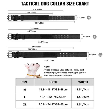 Tactical Dog Collar 1pc Durable Nylon Military Collars Outdoor For Medium Large Dogs Training Walking Working Pet Products