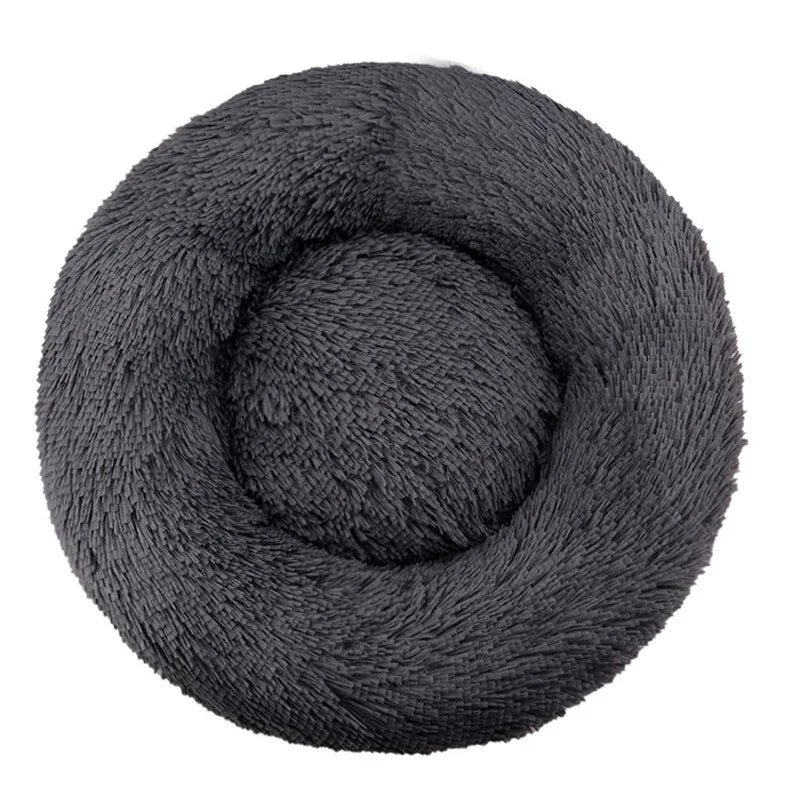 Washable Round Plush Basket Bed for Dogs and Cats - view 20