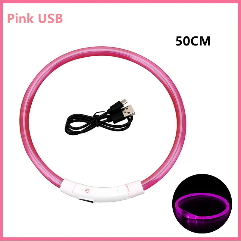 Adjustable Glowing LED Collar for Dogs and Cats - view 14