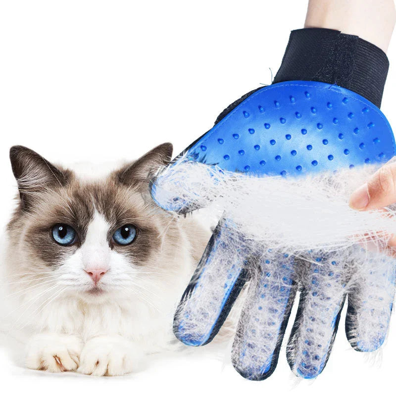 Rubber Grooming Glove Brush for Cats and Dogs