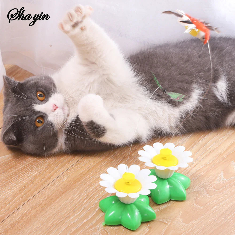 Electric Spinning Hummingbird Cat Teaser Toy - view 2