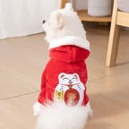 Cartoon Animal Winter Pajama Costume for Small Dogs and Cats - view 5