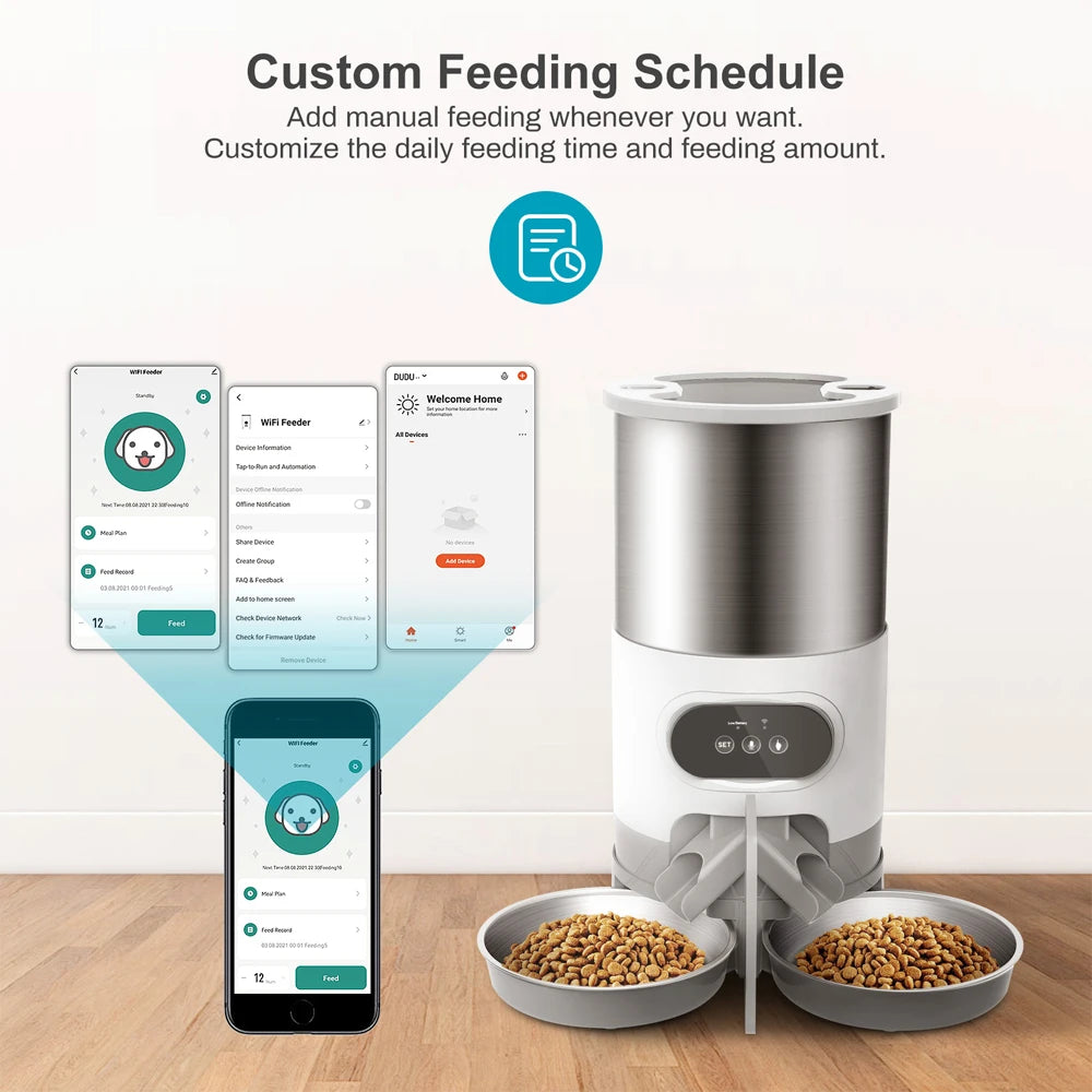 Tuya Smart App-Controlled Pet Feeder