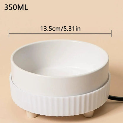 Pet Water Dispenser Heated Pet Water Bowl Thermal Pet USB Dog Dispenser Bowl Heated Rechargeable Cat Food Drinking Supplies