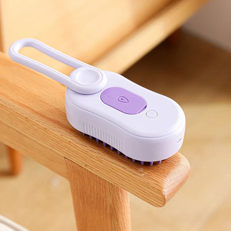Rotating 3-in-1 Steam Grooming Brush for Cats - view 2